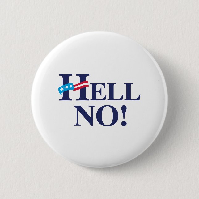 Nein Hillary - .png Button (Vorderseite)