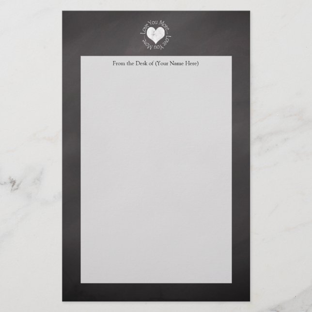 Nein, i-Liebe Sie mehr Briefpapier (Vorderseite)