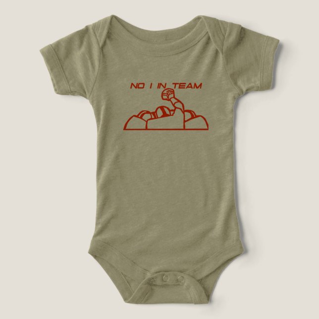 Nein Ich in Team 2 Baby's Outfit (Design Vorderseite)