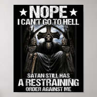 Nein, ich kann nicht zur Hölle gehen, Satan hat im