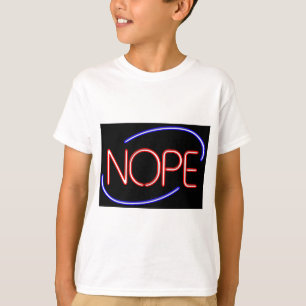 NEIN im Stil eines Neon-Offenen-Schildes T-Shirt