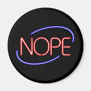 NEIN im Stil eines Neon-Open-Schildes Magnet