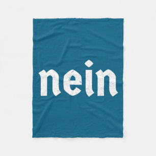Nein Lustiger Deutscher Nein-Spruch Kostüm Nein De Fleecedecke