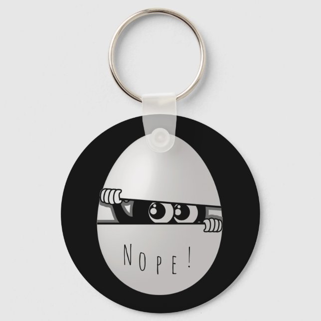 Nein! Nicht heute Funny Introvertiert Schlüsselanhänger (Vorderseite)