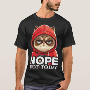 Nein, nicht heute, Katze, ich bin faul, Katze, Nei T-Shirt