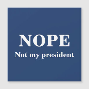 NEIN Nicht mein Präsident anpassbar Magnetkarte