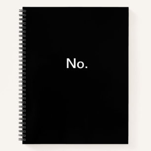 Nein. Notebook. Notizbuch