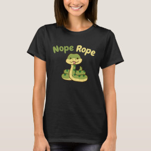 Nein Seil Süße Schlange Reptil T-Shirt
