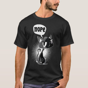 Nein Verärgerte Und Faul Katze Nein Katze  2 T-Shirt