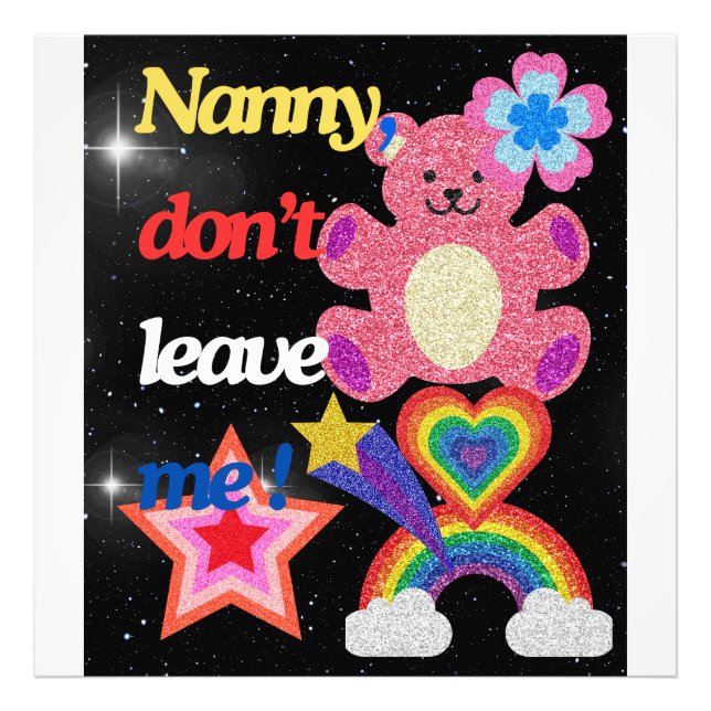 Nein, verlass mir nicht! fotodruck (Vorne)