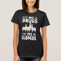 Nein zu Drogen sagen Ja zu Lamas unterstützen Red