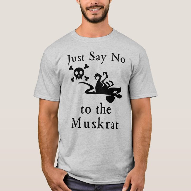 Nein zu Elon Muskrat T-Shirt (Vorderseite)