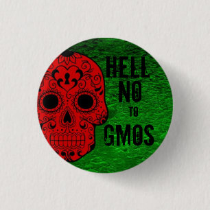 Nein zu GVO-Knopf Button