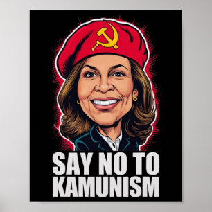 Nein zu Kamunismus Wählen Sie Trump Vance 2024 Fun Poster