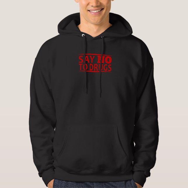 Nein zu Medikamenten Hoodie (Vorderseite)