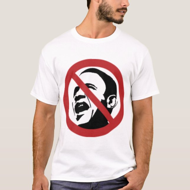 Nein zu Obama T-Shirt (Vorderseite)