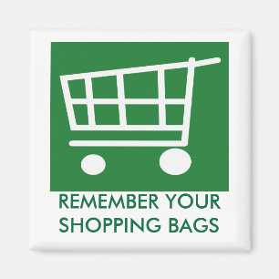 NEIN zu Plastiktüten Magnet