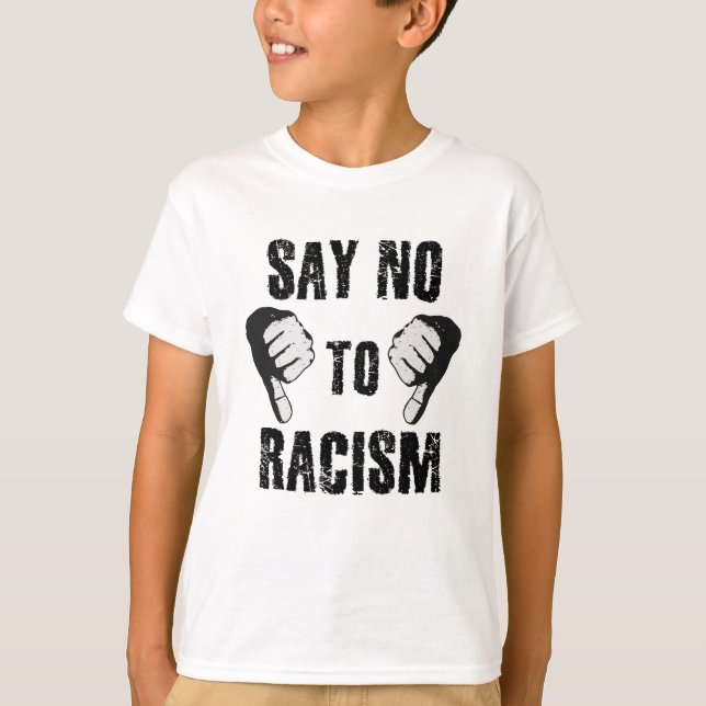 Nein zu Rassismus T-Shirt (Vorderseite)