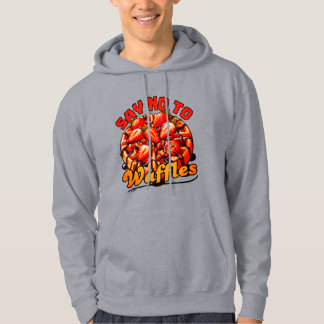 Nein zu Waffeldesign Hoodie