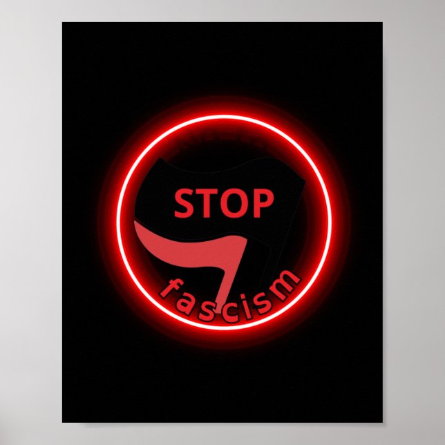 Nein zum Faschismus Poster (Vorne)