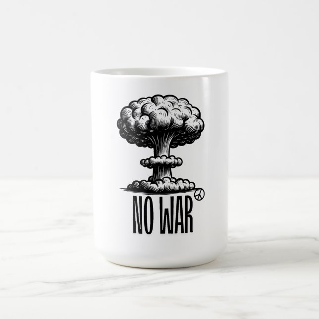 NEIN ZUM KRIEG Kaffeetasse (Mittel)