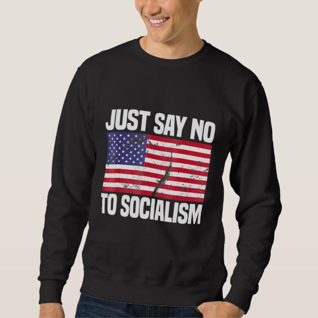 Nein zum Sozialismus Sweatshirt (Vorderseite)