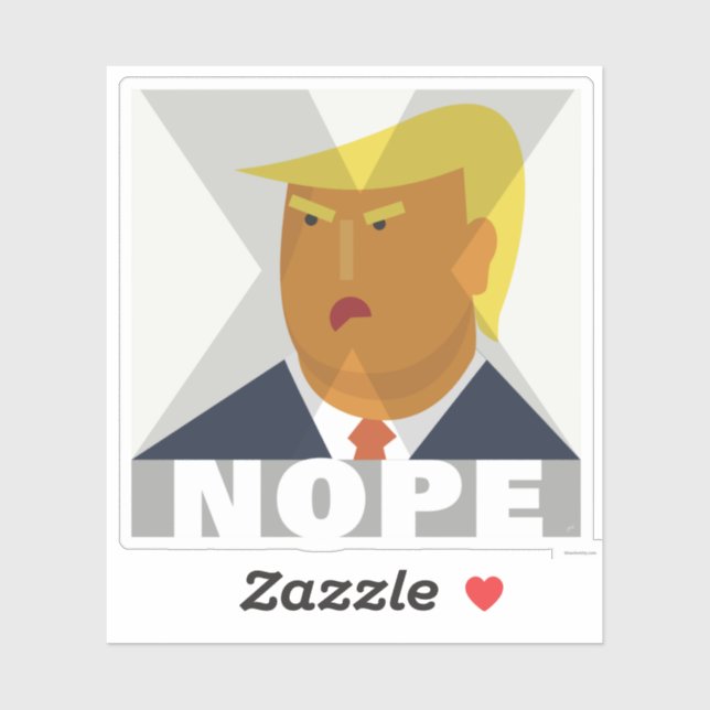 Nein zum Teufel. Aufkleber (Blatt)