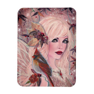 Neira Fairy mit Kardinal von Renee Lavoie Magnet