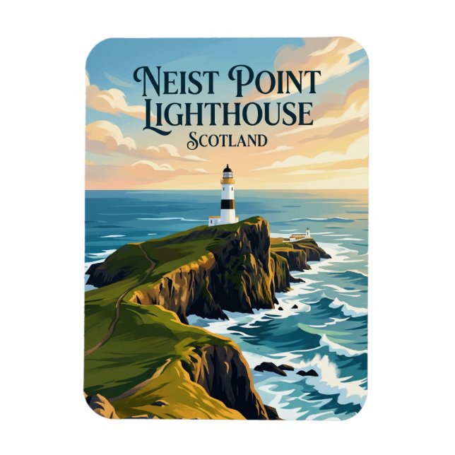 Neist Point Leuchtturm Schottland Magnet (Vertikal)