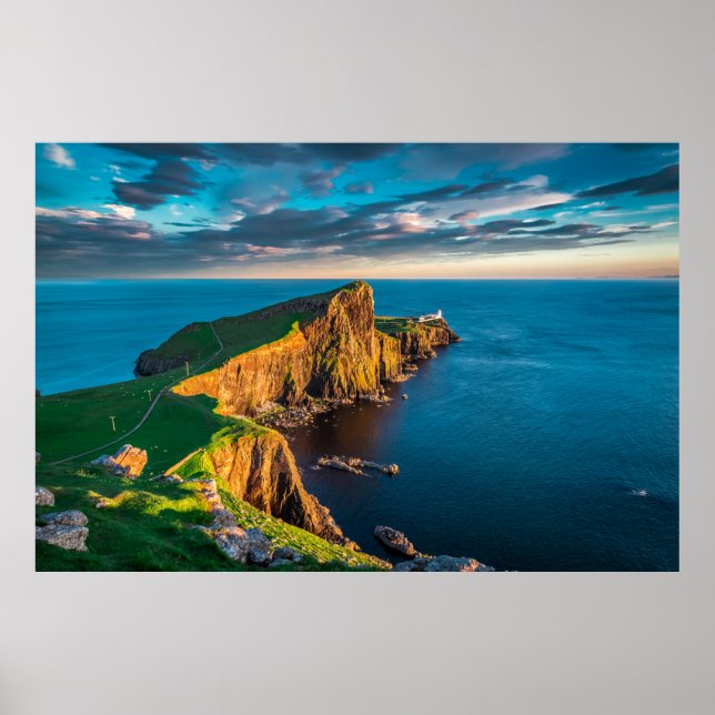 Neist Point Lighthouse, Schottland Poster (Vorne)