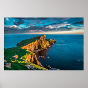 Neist Point Lighthouse, Scotland Poster