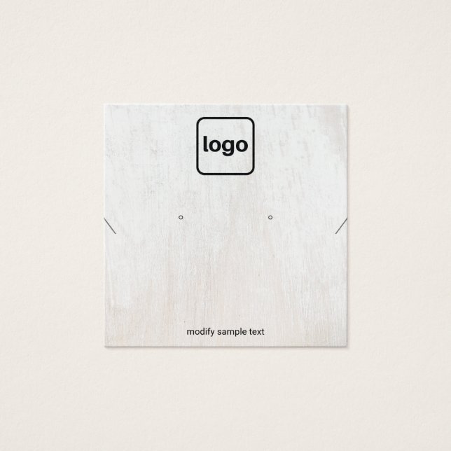 Nekklace-Erring-Anzeigetafel für das Logo "Weißes  (Vorderseite)