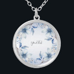 Nekklace Versilberte Kette<br><div class="desc">Schöne botanische Blumen Nekklace</div>