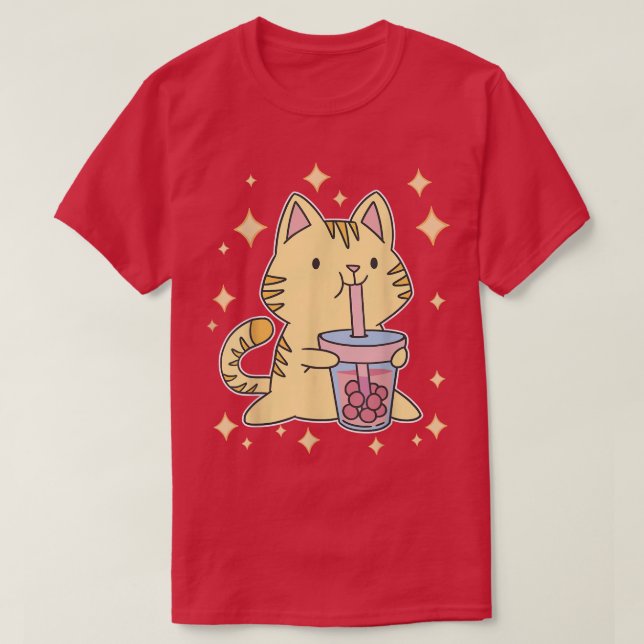 Neko Anime Manga Kitten Japanischer Niedlicher Bub T-Shirt (Design vorne)