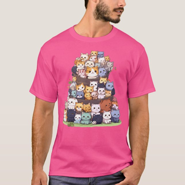 Neko Atsume T-Shirt (Vorderseite)