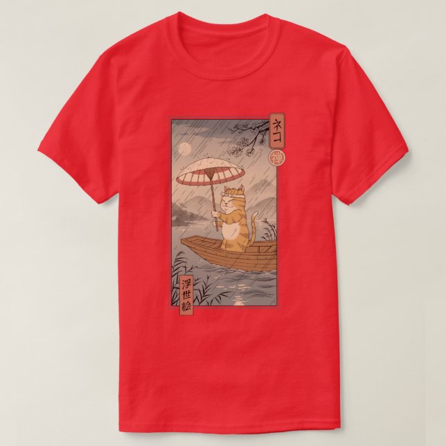 Neko Boat in Edo T-Shirt (Design vorne)