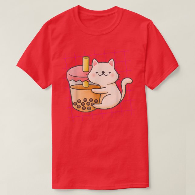 Neko Cat Boba Tea - Bubble Tee Anime Kawaii - Neko (Design vorne)