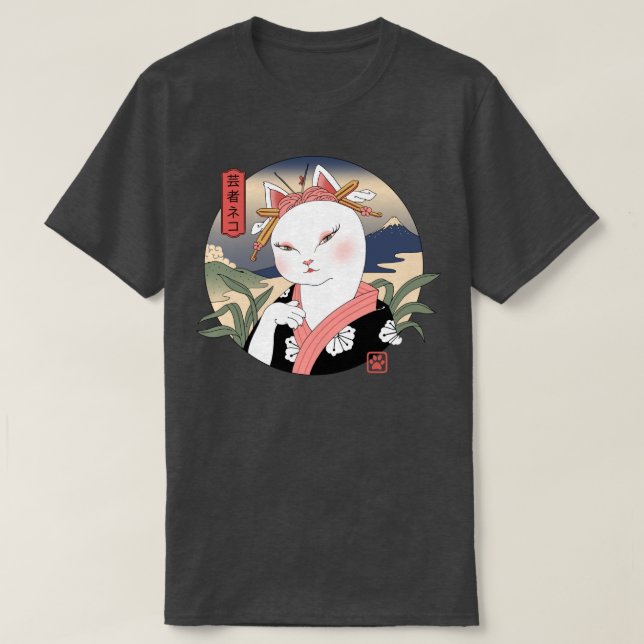 Neko Geisha 1 T-Shirt (Design vorne)