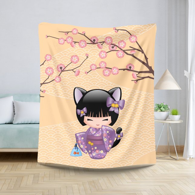 Neko Kokeshi Doll - Cat Ears Geisha Girl Sherpadecke (Von Creator hochgeladen)