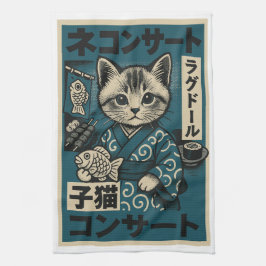 Neko Noodle Nights Geschirrtuch