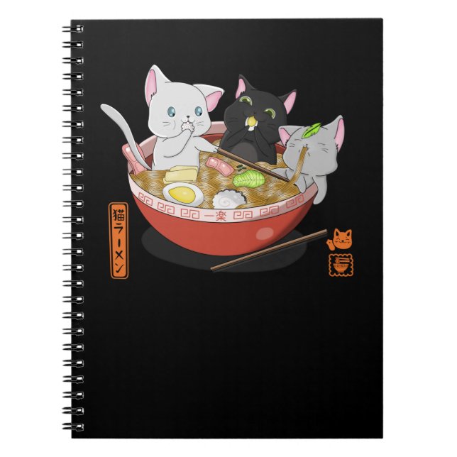 Neko Ramen cat Notizblock (Vorderseite)