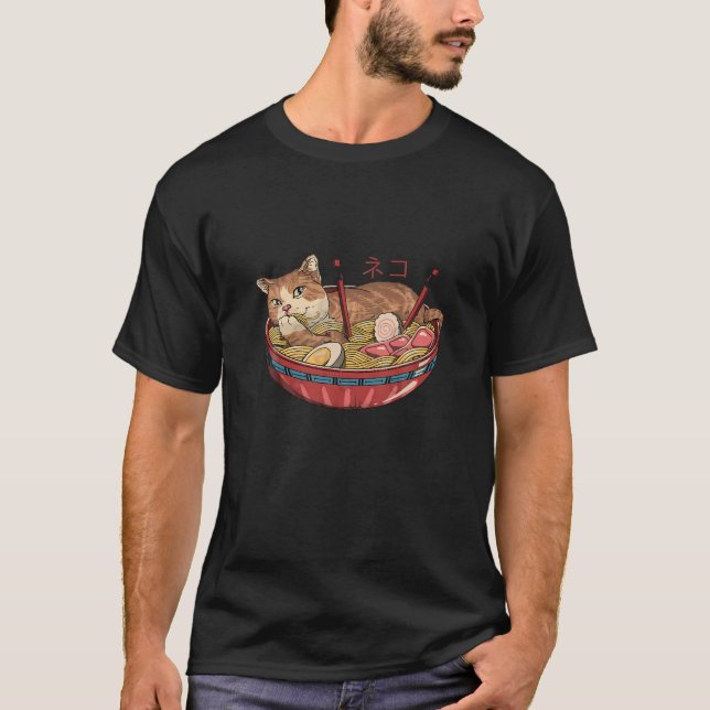 Neko Ramen V2 T-Shirt (Vorderseite)