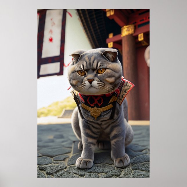 Neko Samurai Poster (Vorne)