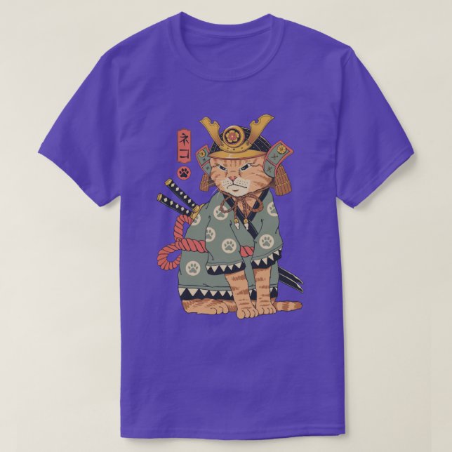 Neko Samurai T-Shirt (Design vorne)