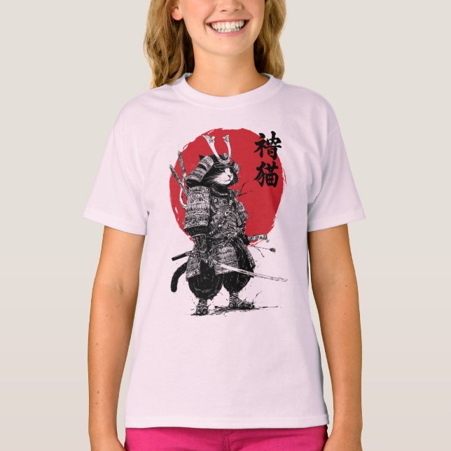 Neko Samurai T-Shirt (Vorderseite)