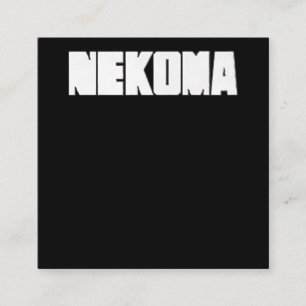 Neko Volleyball Übung Anime Manga Cosplay Quadratische Visitenkarte