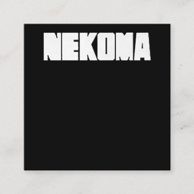 Neko Volleyball Übung Anime Manga Cosplay Quadratische Visitenkarte (Vorderseite)