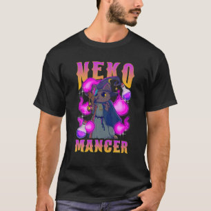 Nekomancer Lustige Magie Katze Kawaii Neko Magier T-Shirt