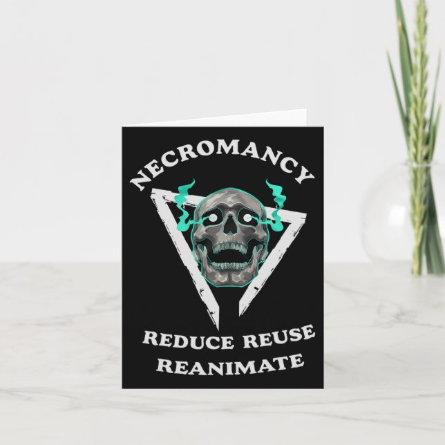 Nekromancy Reanimate Funny Skelett 1 Karte (Vorderseite)