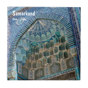Nekropole von Shah-i-Zinda in Samarkan, Usbekistan Fliese
